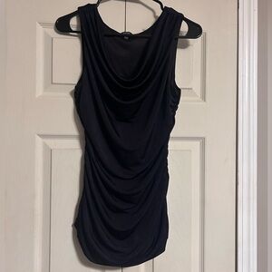 Apt. 9 Black Draped Sleeveless Top